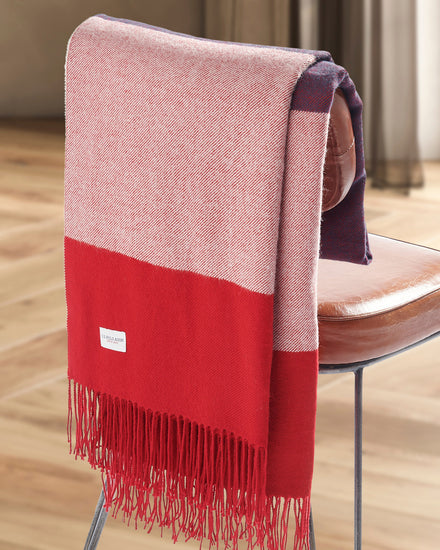 Luxurious Stripe Throw in Navy Iris