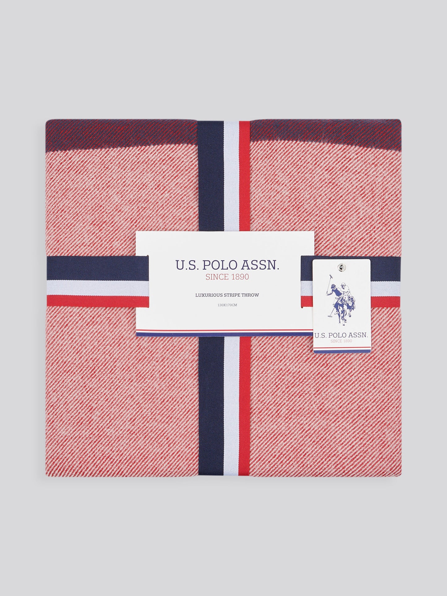 Luxurious Stripe Throw in Navy Iris