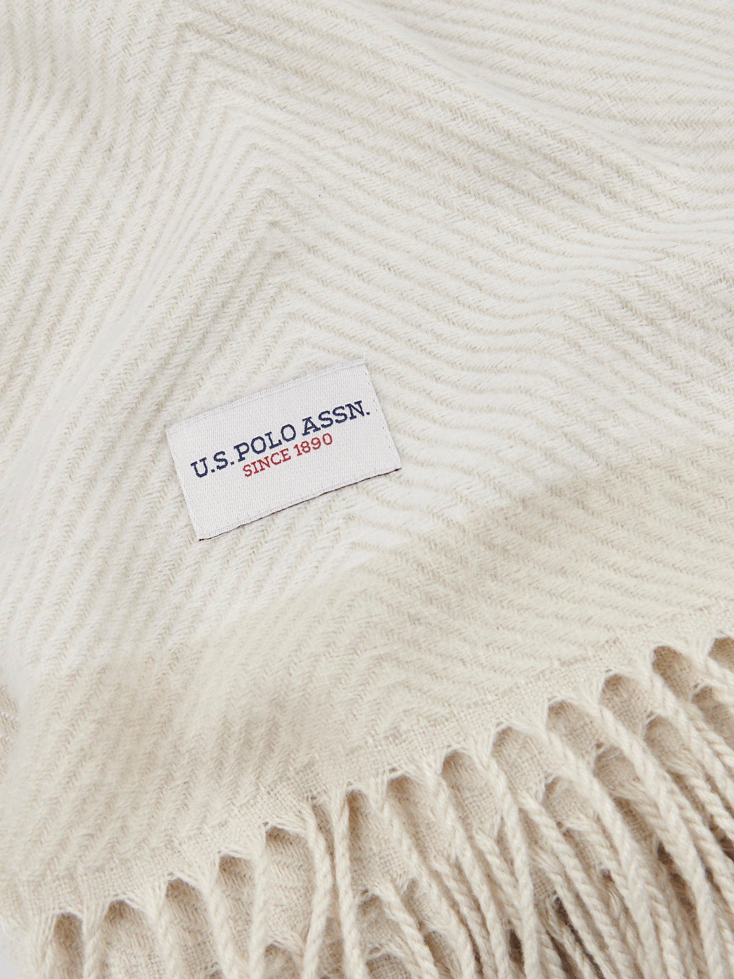 Tonal Herringbone Throw in Vapor Blue