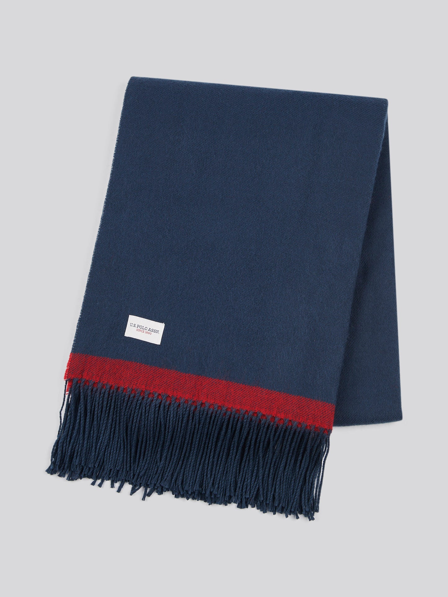 Luxurious Soft Handle Twill Boxed Throw in Navy Iris