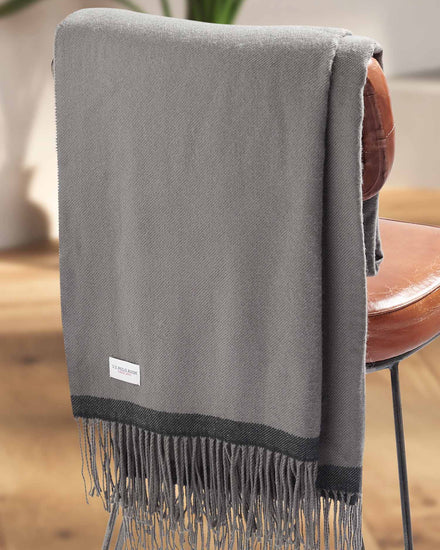 Luxurious Soft Handle Twill Boxed Throw in Tornado