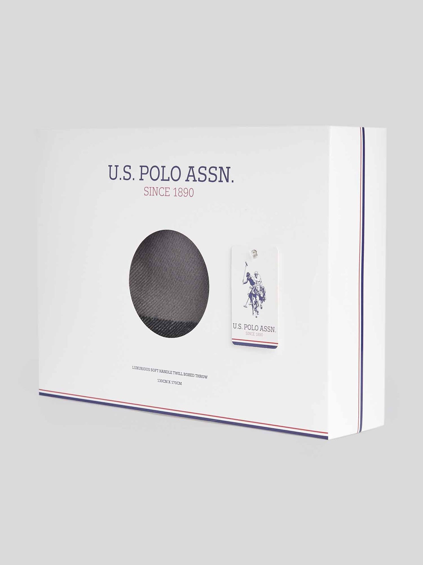 Luxurious Soft Handle Twill Boxed Throw in Tornado