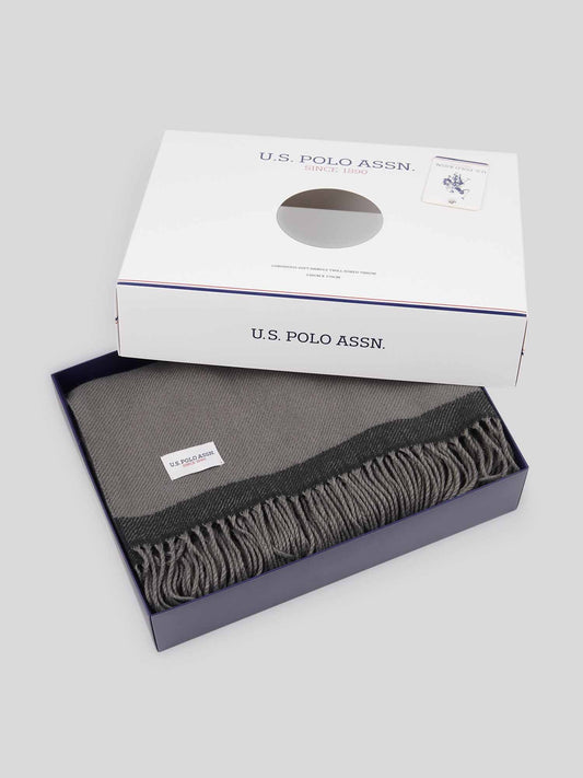 Luxurious Soft Handle Twill Boxed Throw in Tornado