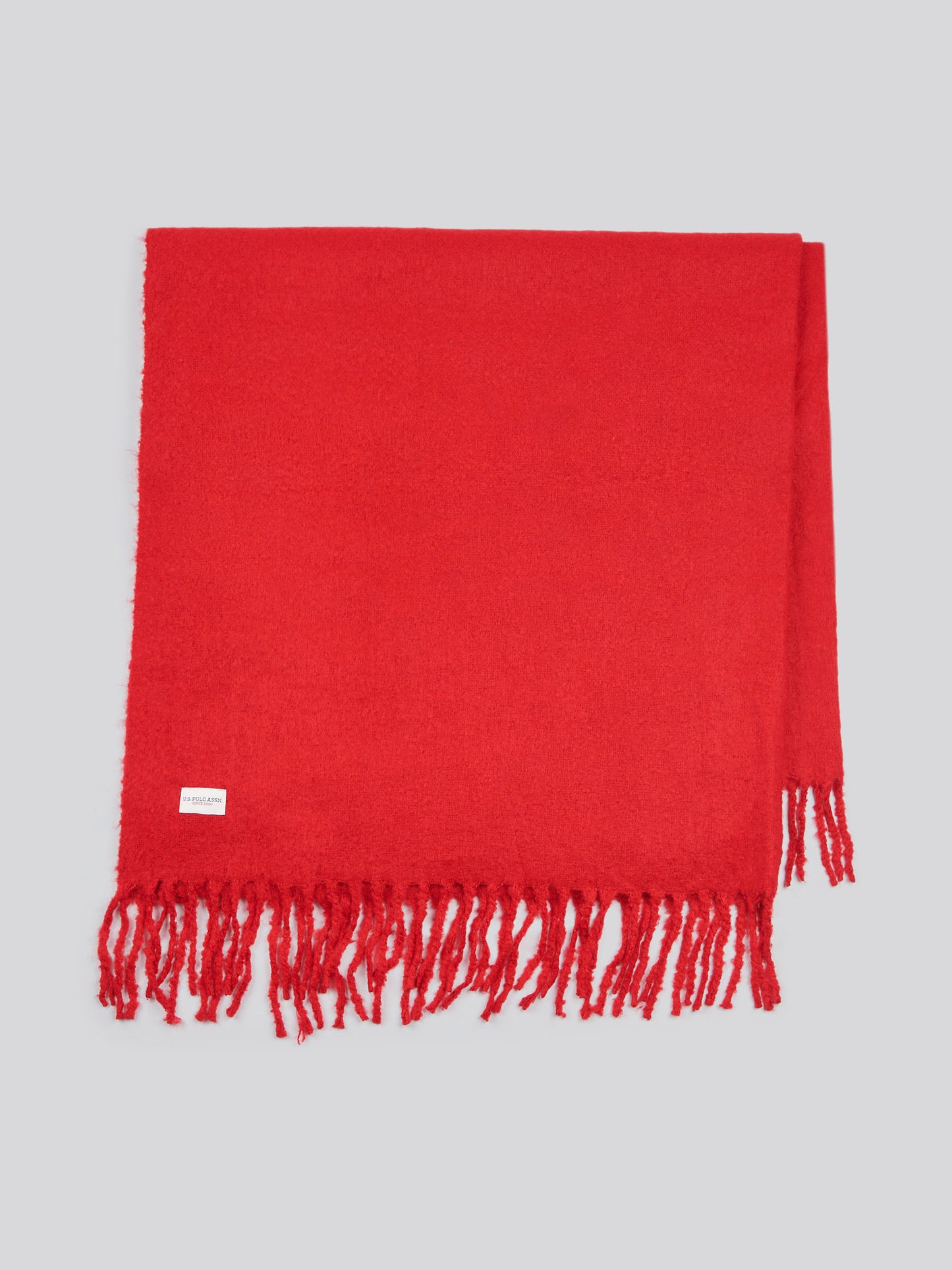 Premium Super Soft Hanging Throw in Haute Red