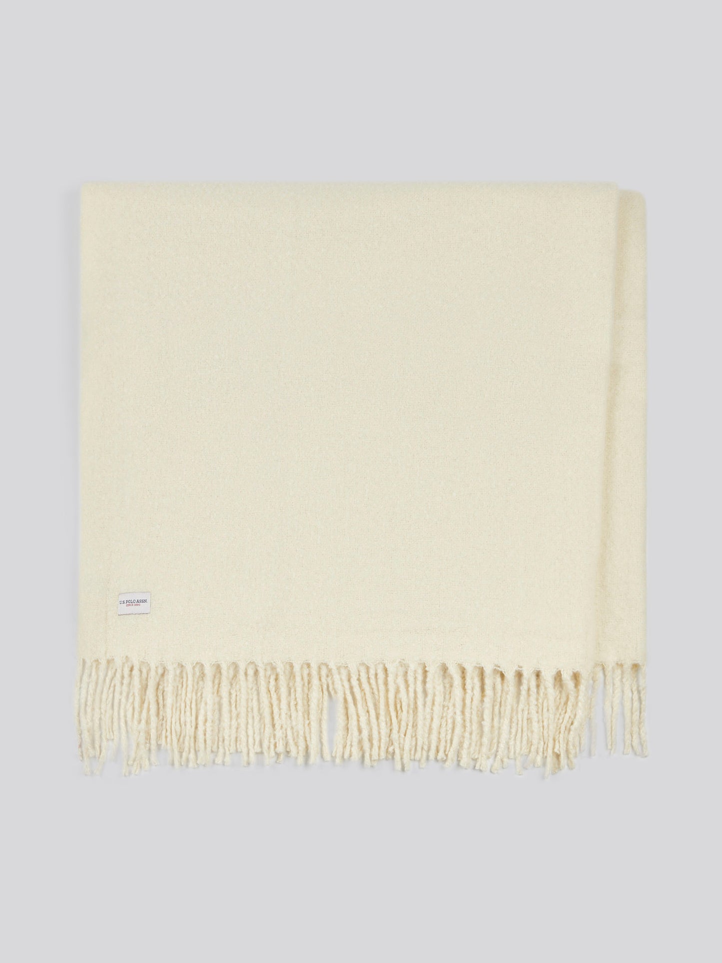 Premium Super Soft Hanging Throw in Light Gray