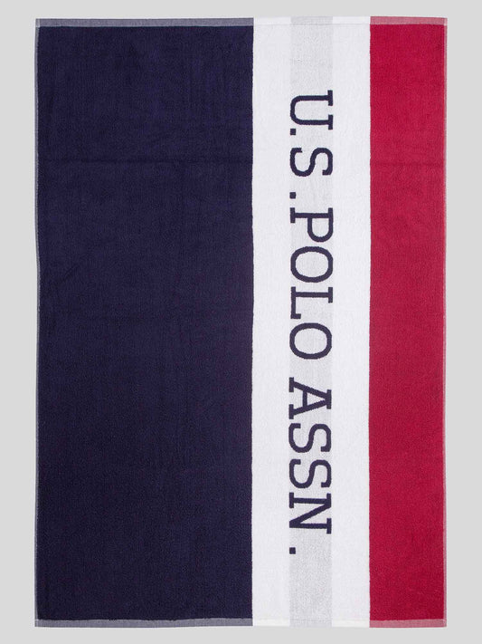 Super Soft Cotton Beach Towel in Navy Iris