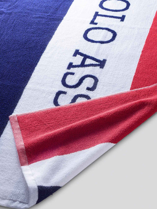 Super Soft Cotton Beach Towel in Navy Iris