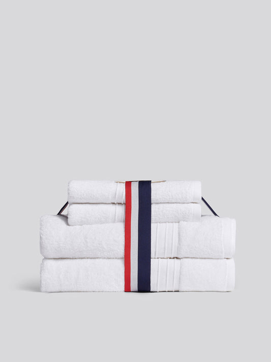 Pure Cotton Zero Twist Towel in Bright White