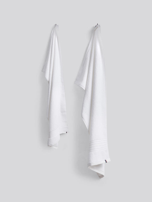 Pure Cotton Zero Twist Towel in Bright White