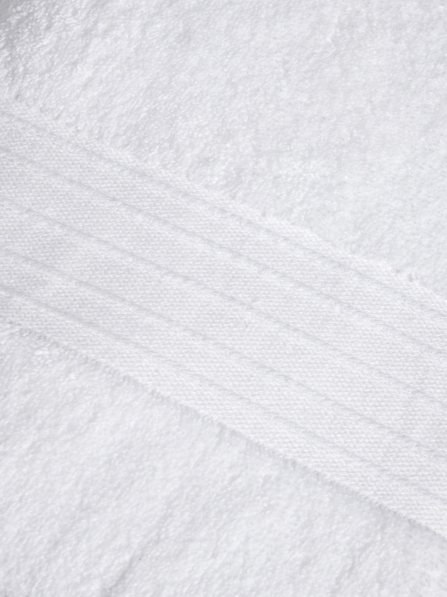 Pure Cotton Zero Twist Towel in Bright White