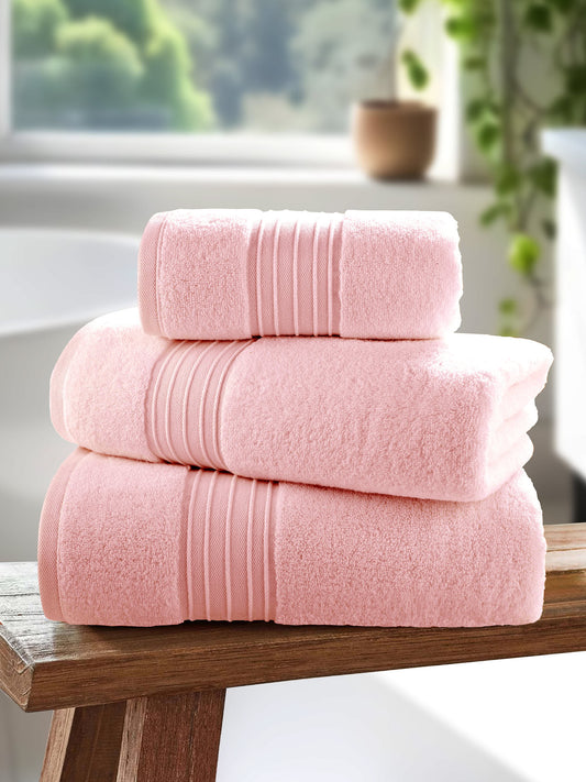 Pure Cotton Zero Twist Towel in Lotus