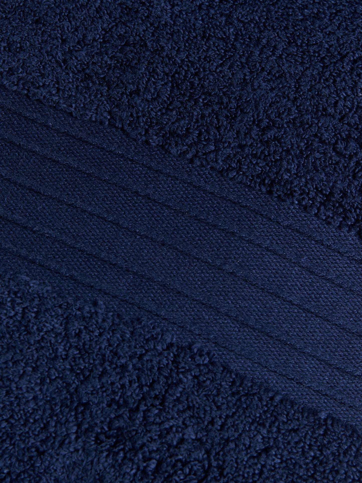 Pure Cotton Zero Twist Towel in Navy Iris