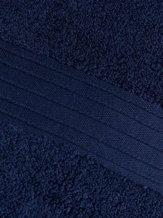 Pure Cotton Zero Twist Towel in Navy Iris