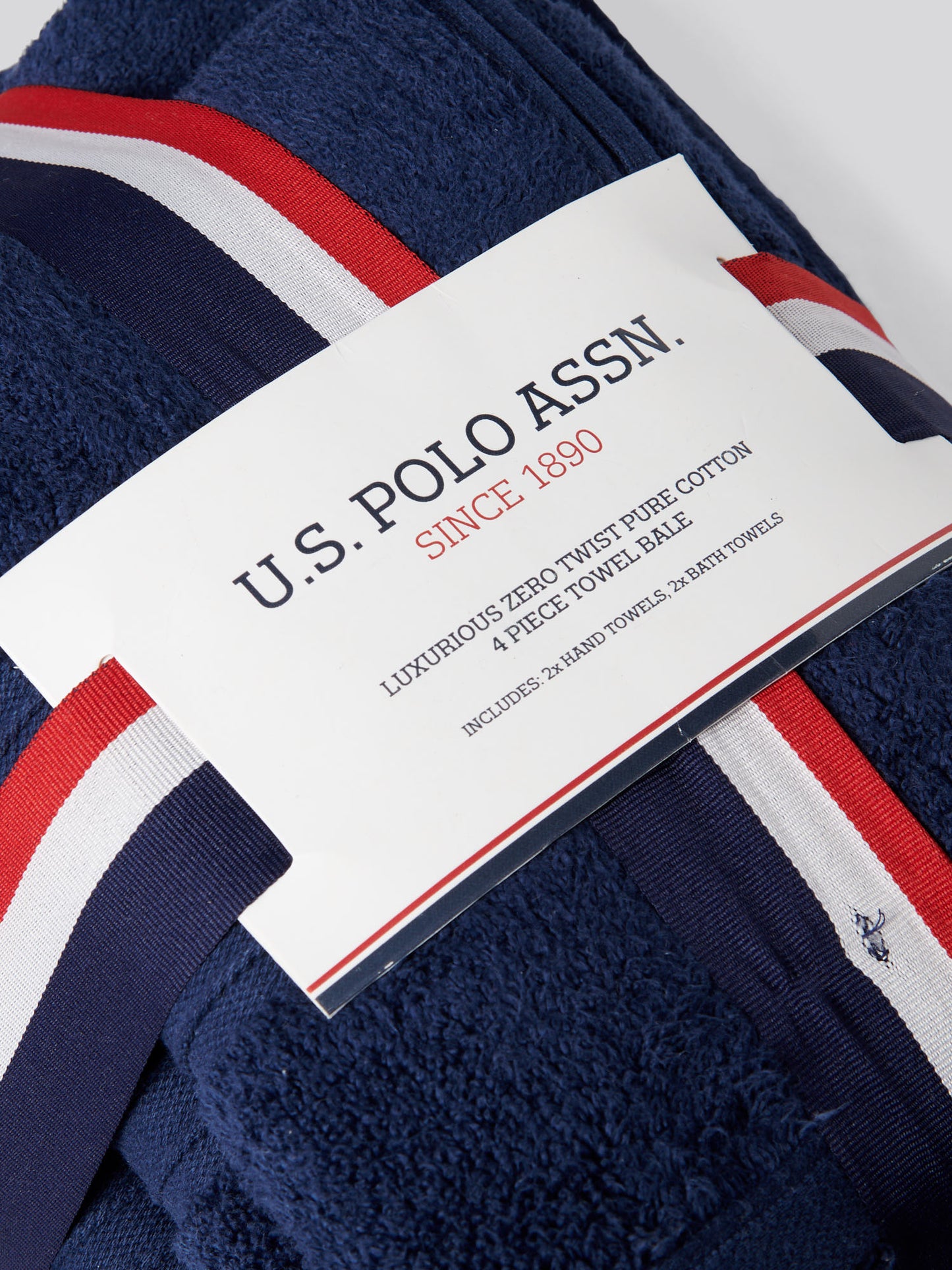 Pure Cotton Zero Twist Towel in Navy Iris