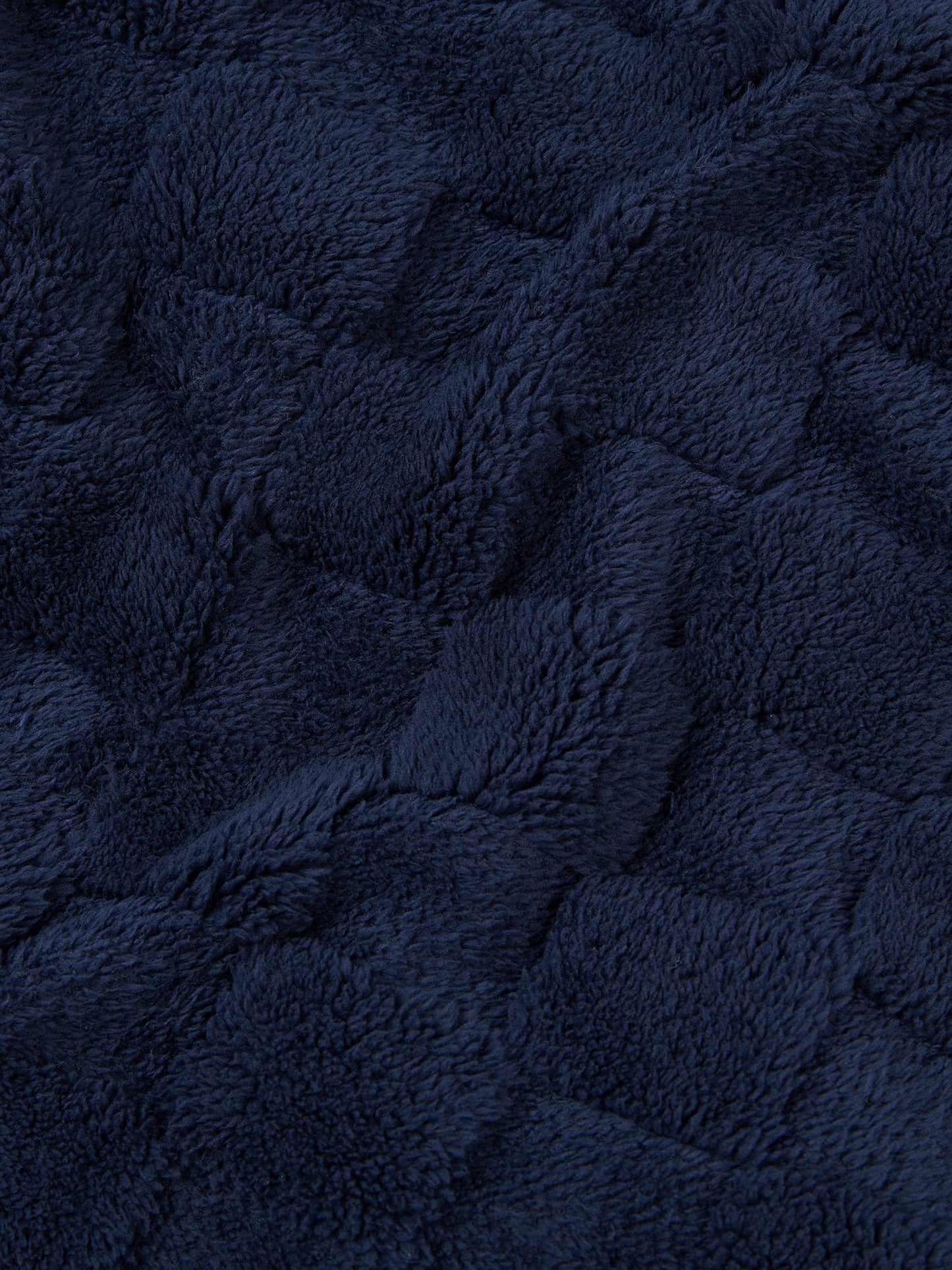 Premium Plush Jacquard Throw in Navy Iris