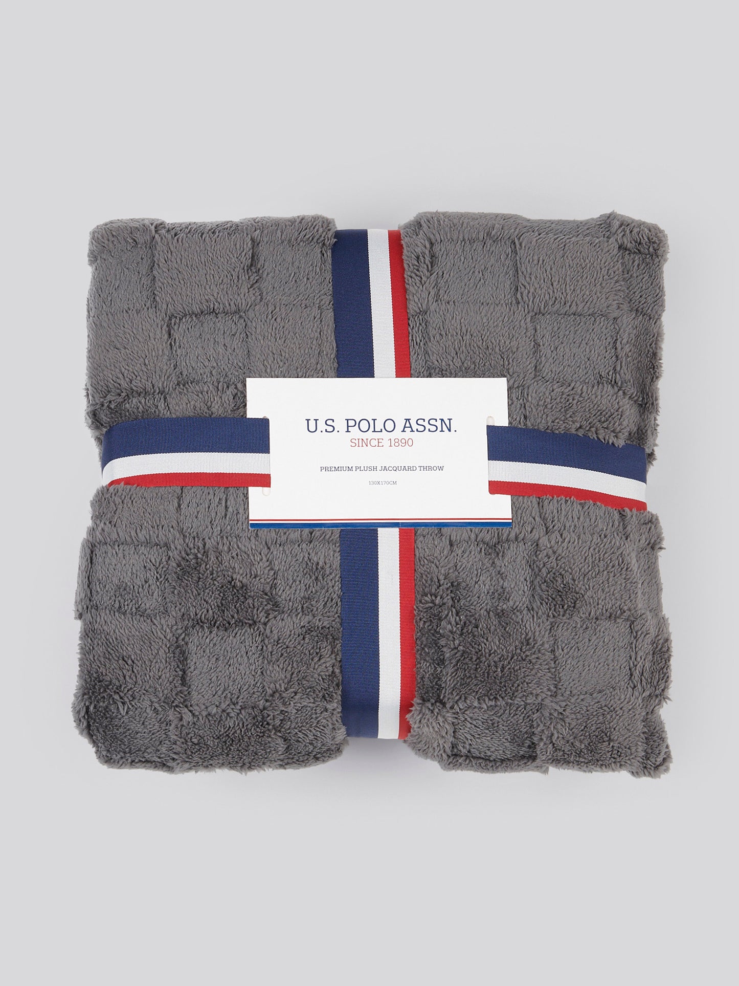 Premium Plush Jacquard Throw in Tornado