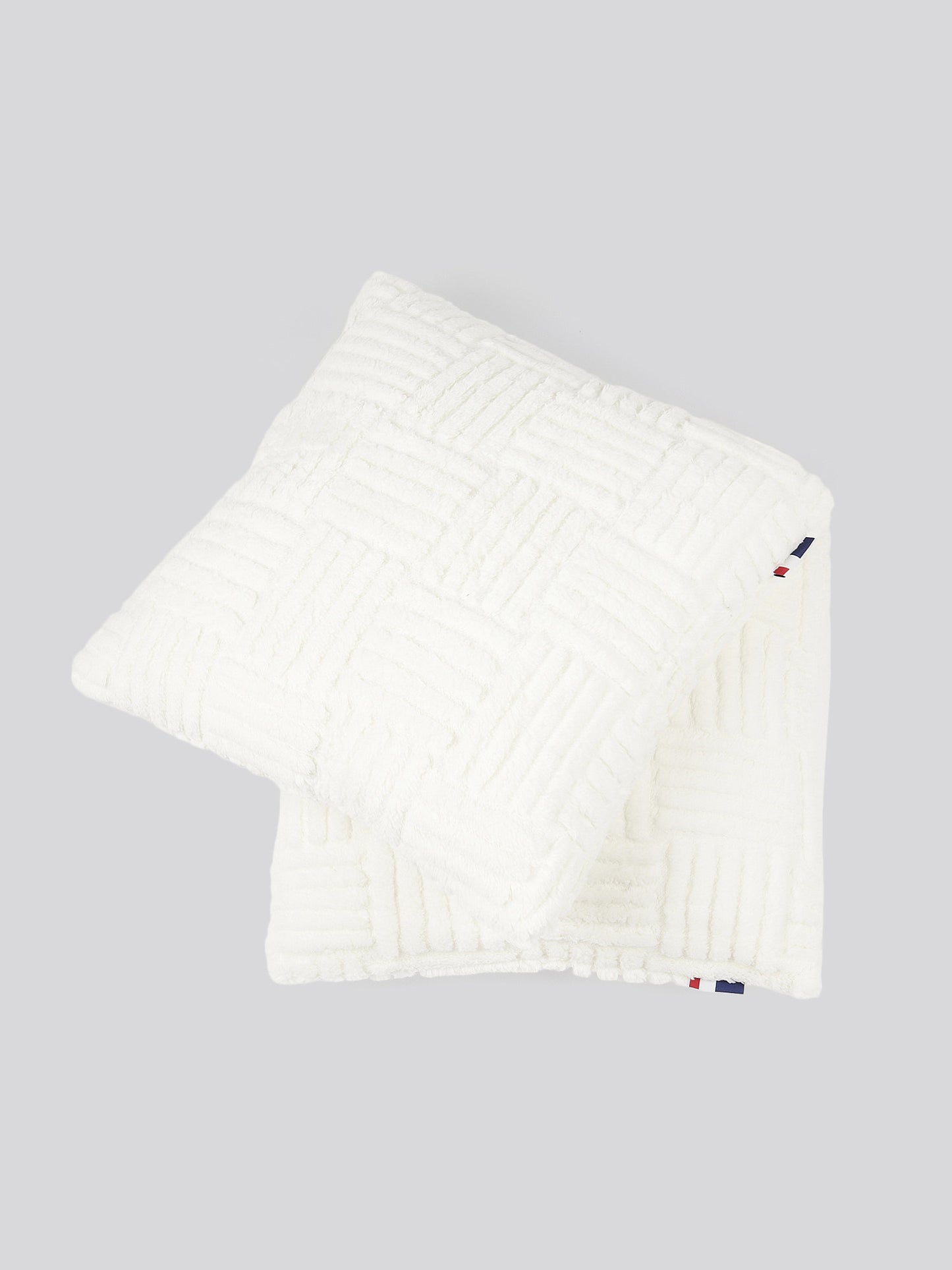 Premium Terrazzo Jacquard 2-Cushion Set in Bright White