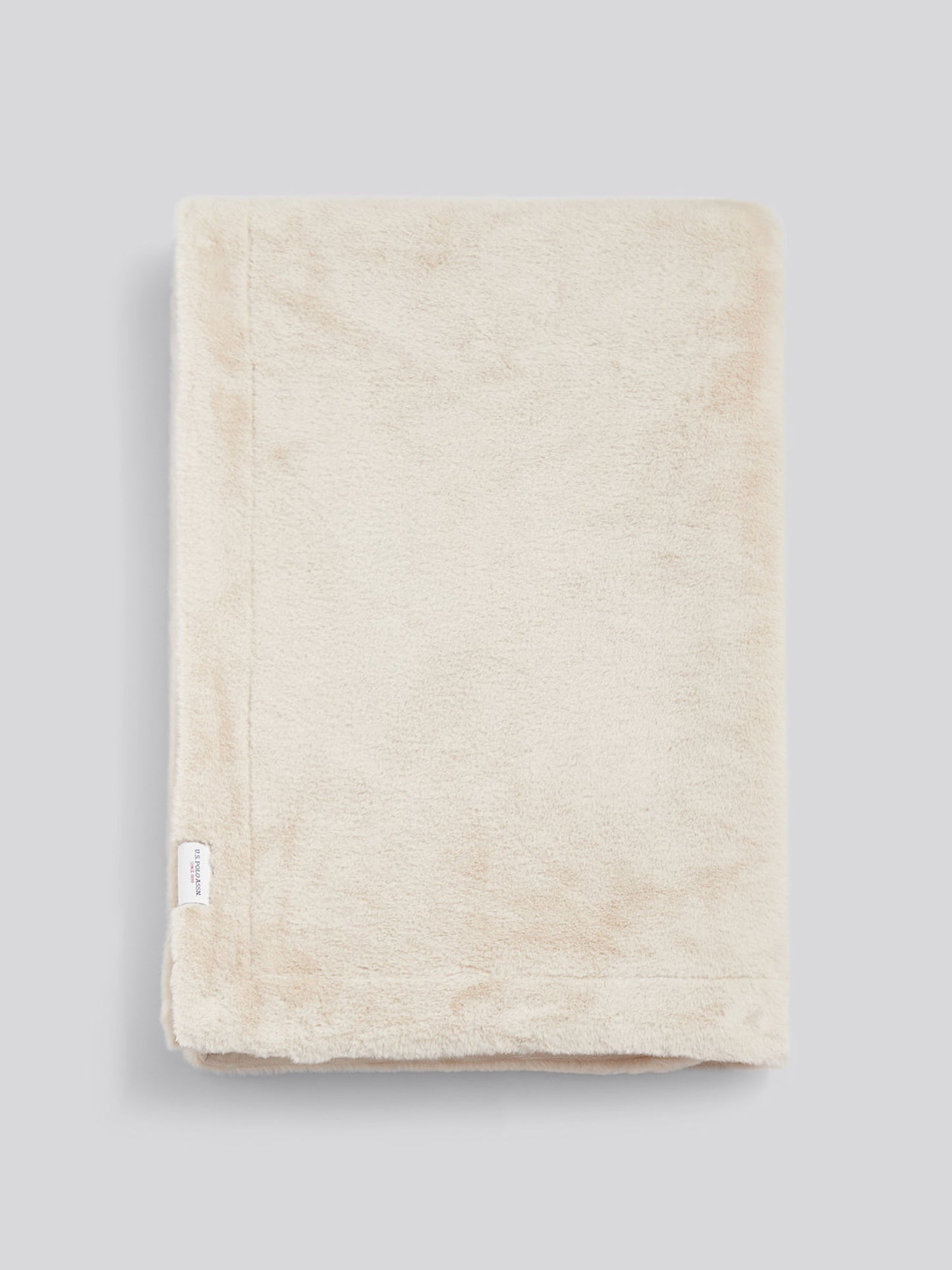 Premium Fur-Style Throw Silver Birch