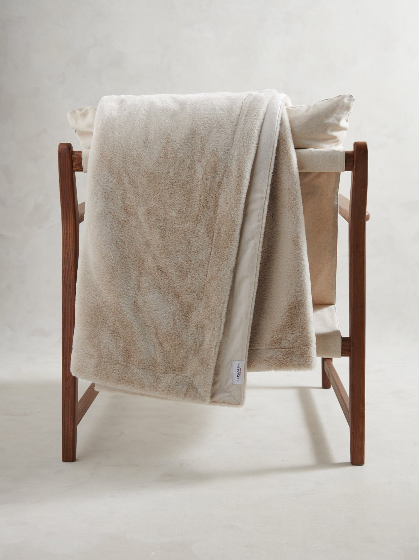 Premium Fur-Style Throw Silver Birch
