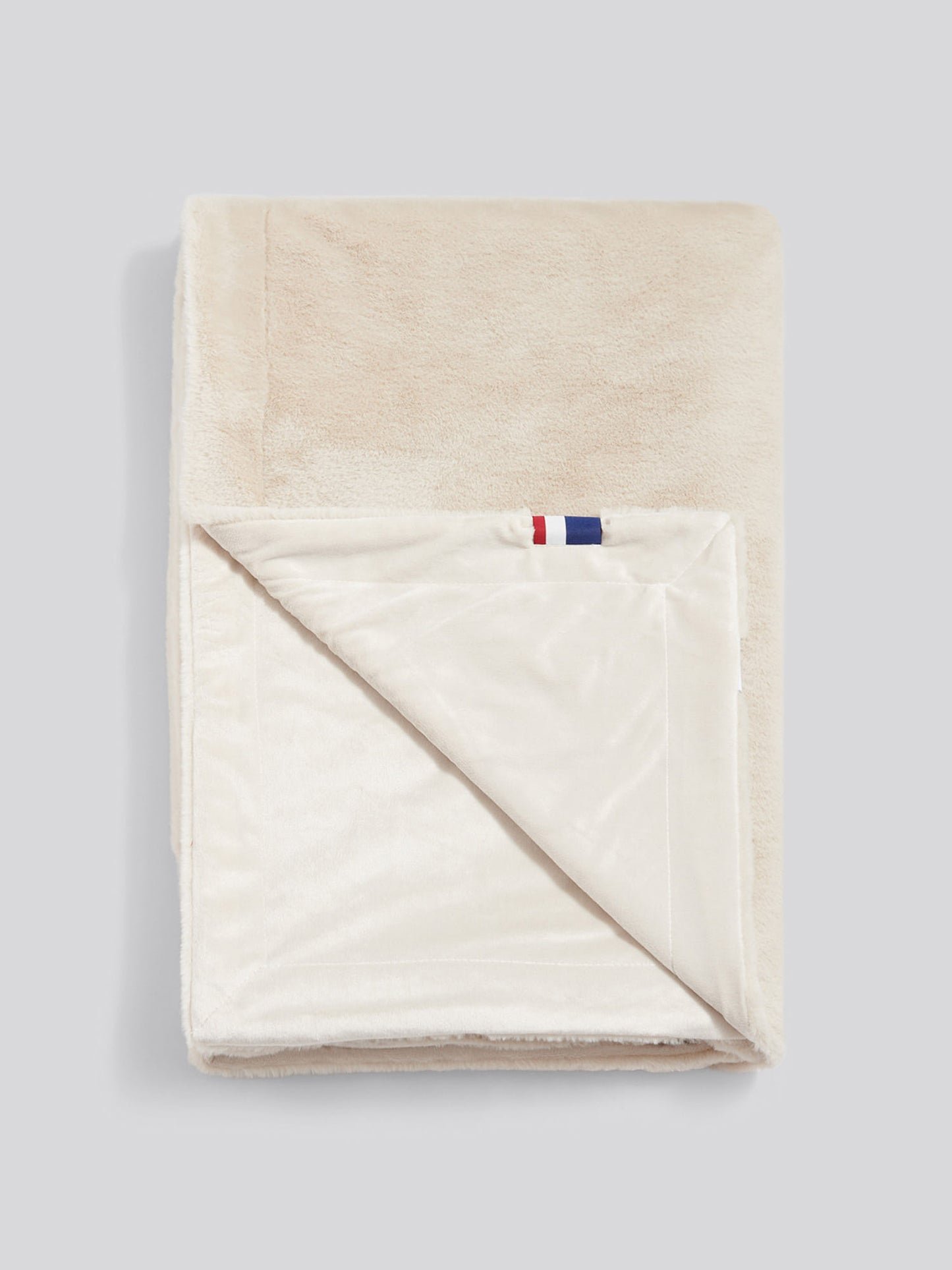 Premium Fur-Style Throw Silver Birch