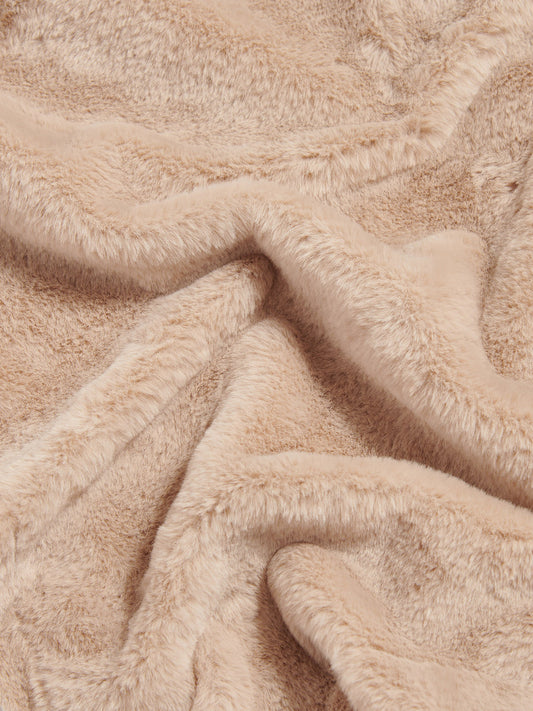 Premium Fleece Throw Camel