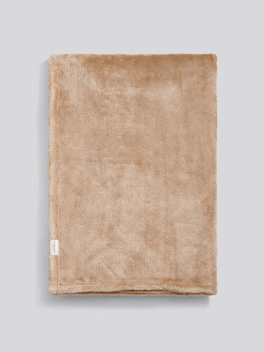 Premium Fleece Throw Camel