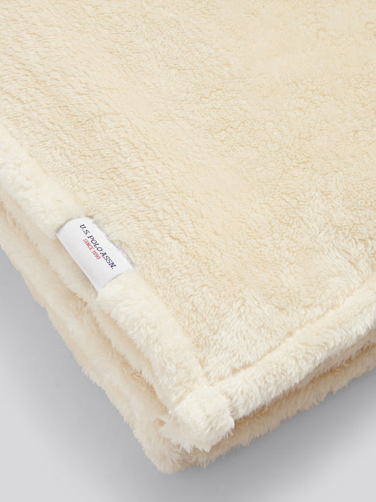 Premium Fleece Throw Coconut Milk