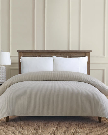 Channel Row Quilted Bedspread Cloud Cream