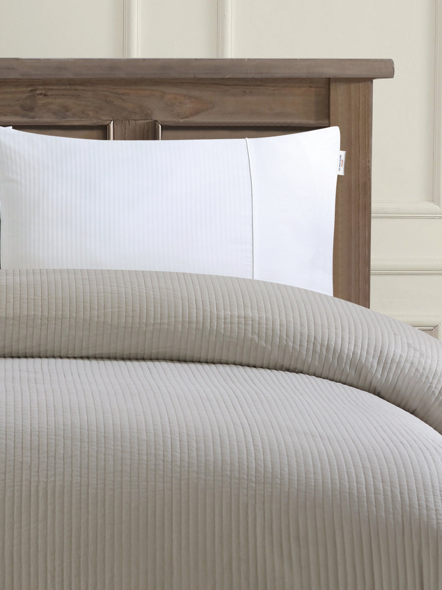 Channel Row Quilted Bedspread Cloud Cream