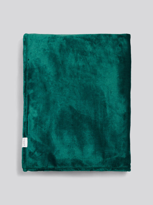 Premium Fleece Throw Teal Green