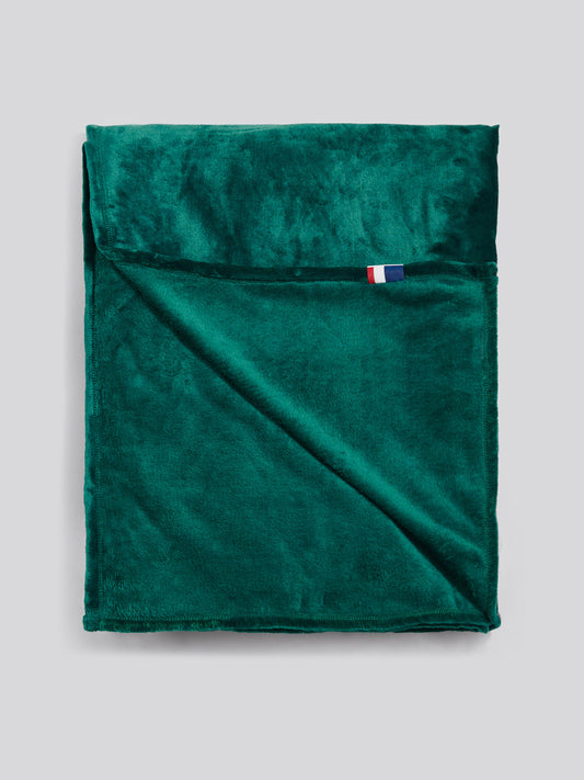 Premium Fleece Throw Teal Green