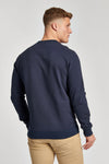 Mens Crew Neck Sweatshirt in Navy Blue