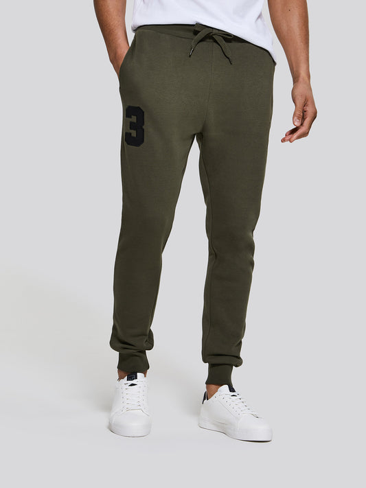 Mens Player 3 Joggers in Army Green