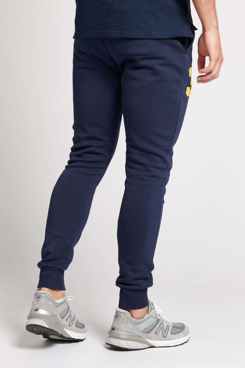 Mens Player 3 Joggers in Navy Blazer Yellow DHM