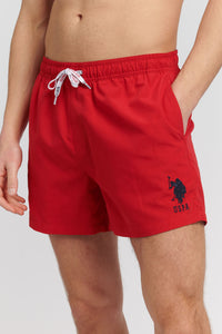 Mens Player 3 Swim Shorts in Tango Red
