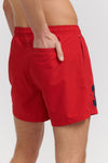 Mens Player 3 Swim Shorts in Tango Red