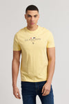 Mens Stacked Heritage T-Shirt in Popcorn