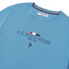 Mens Stacked Heritage T-Shirt in Blue Heaven