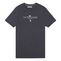 Mens Stacked Heritage T-Shirt in Ebony
