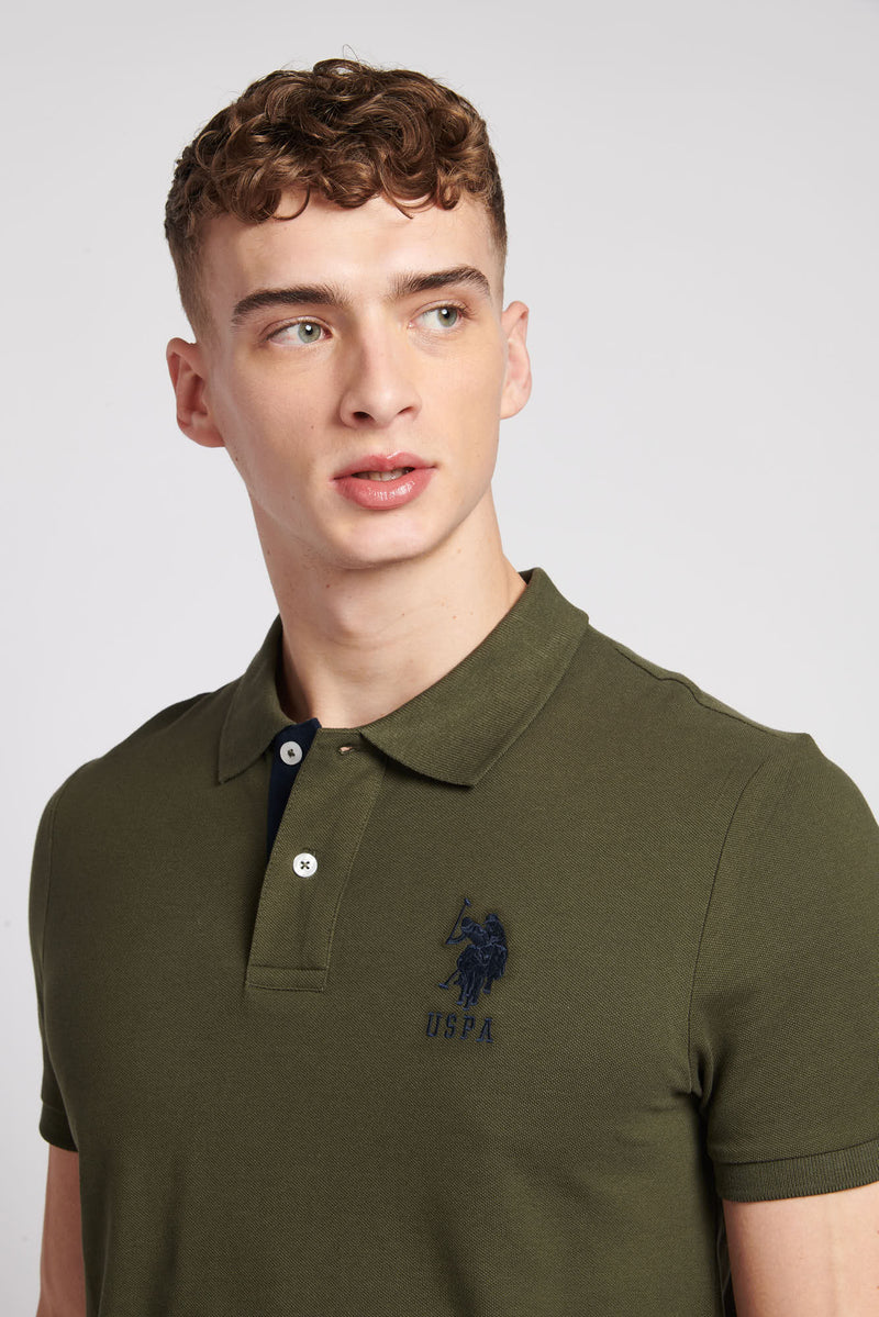Mens Player 3 Polo Shirt in Forest Night