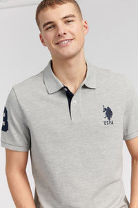 Mens Player 3 Polo Shirt in Vintage Grey Heather