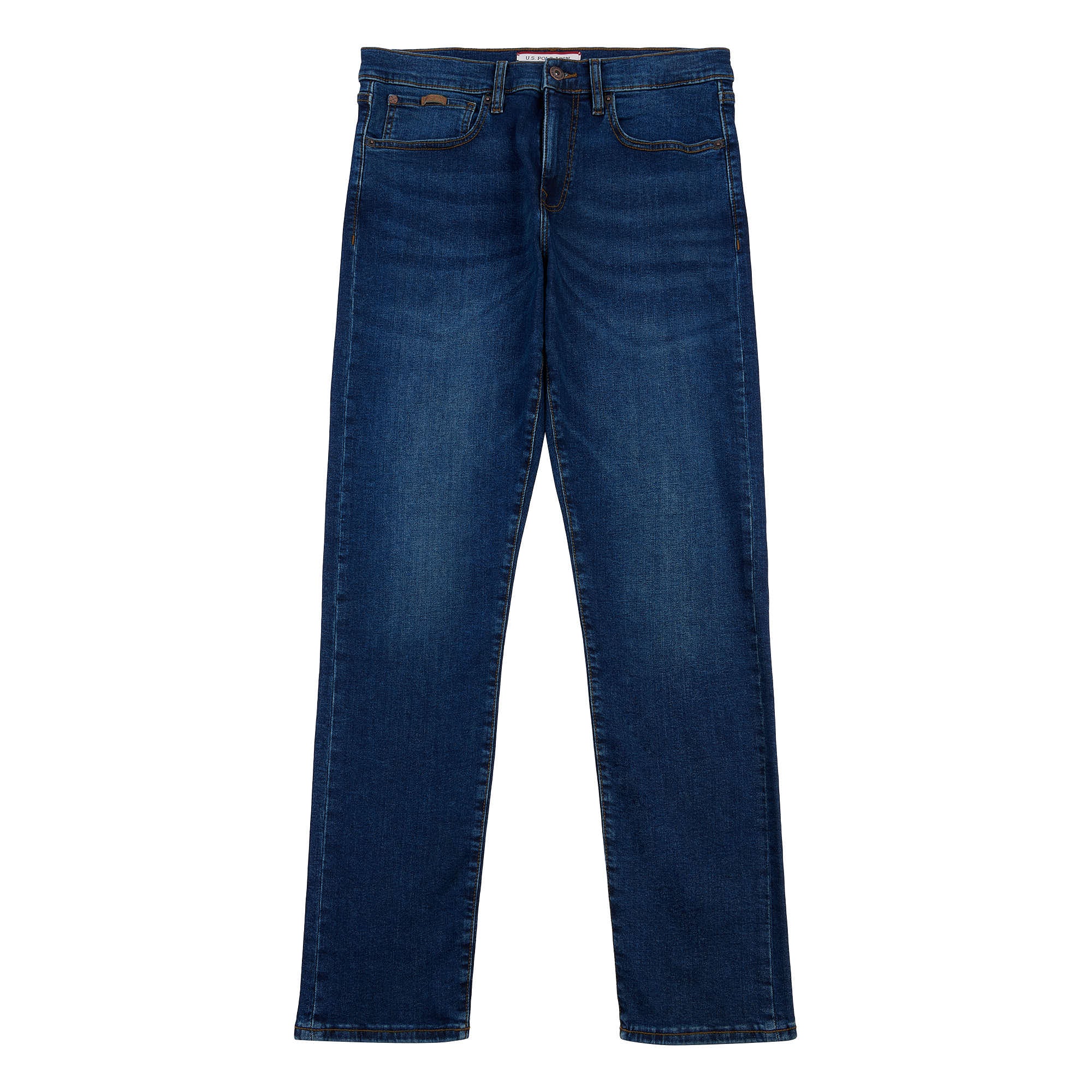 Mens 5 Pocket Slim Fit Denim Jeans in Dark Wash