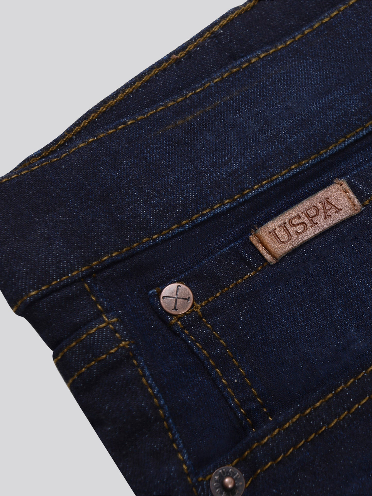 Mens 5 Pocket Slim Fit Denim Jeans in Rinse Wash