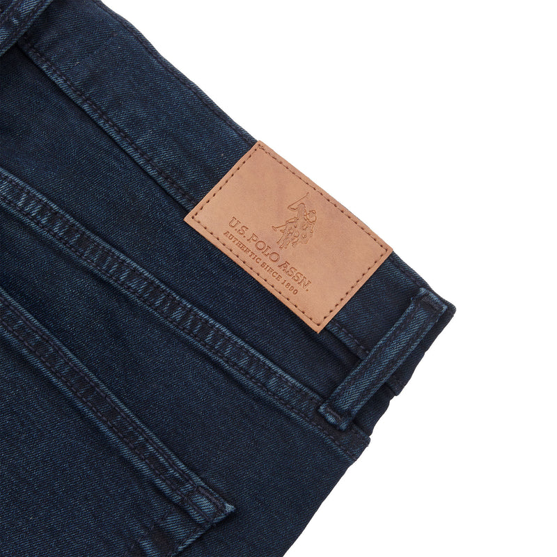 Mens 5 Pocket Slim Fit Denim Jeans in Dark Vintage Wash