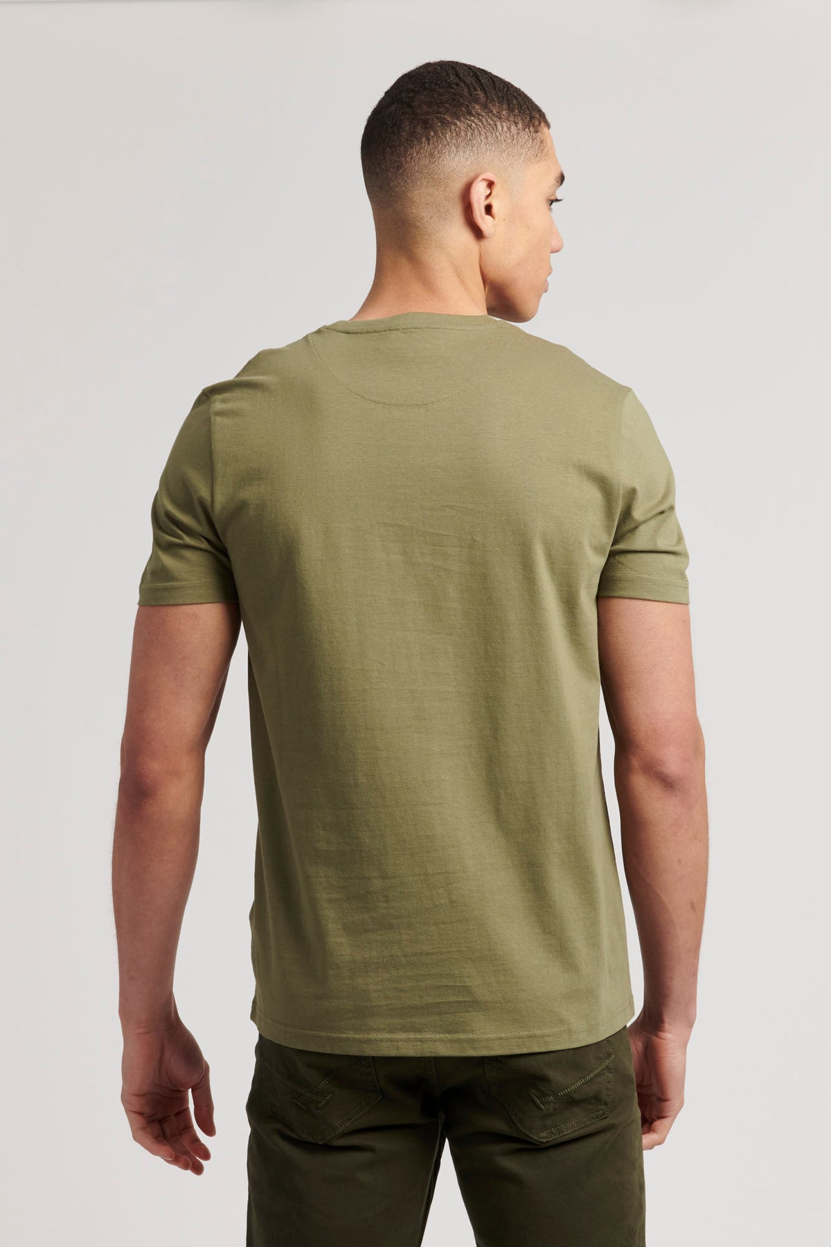 Mens Authentic USPA Graphic T-Shirt in Deep Lichen Green
