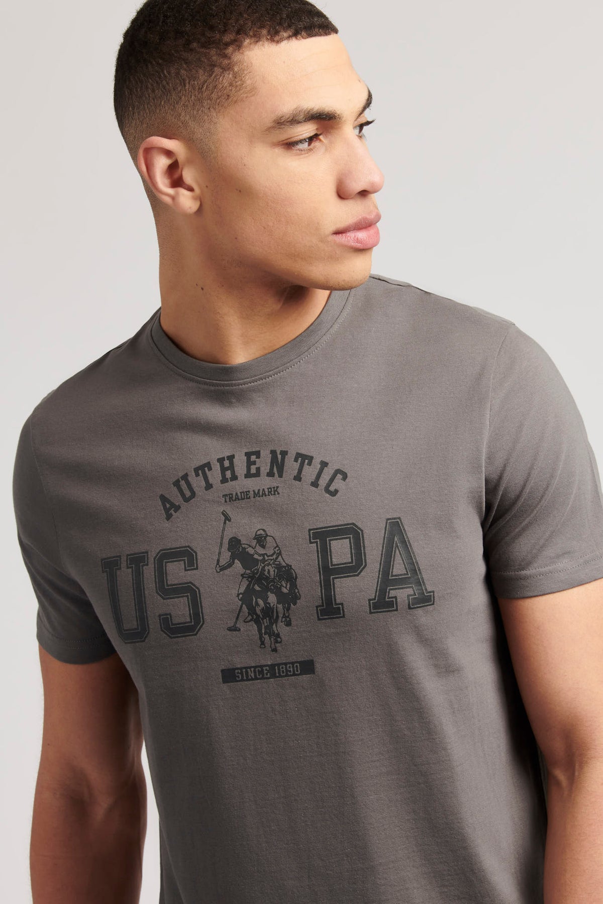 Mens Authentic USPA Graphic T-Shirt in Castlerock