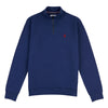 Mens Funnel Neck Quarter Zip Sweatshirt in Insignia Blue