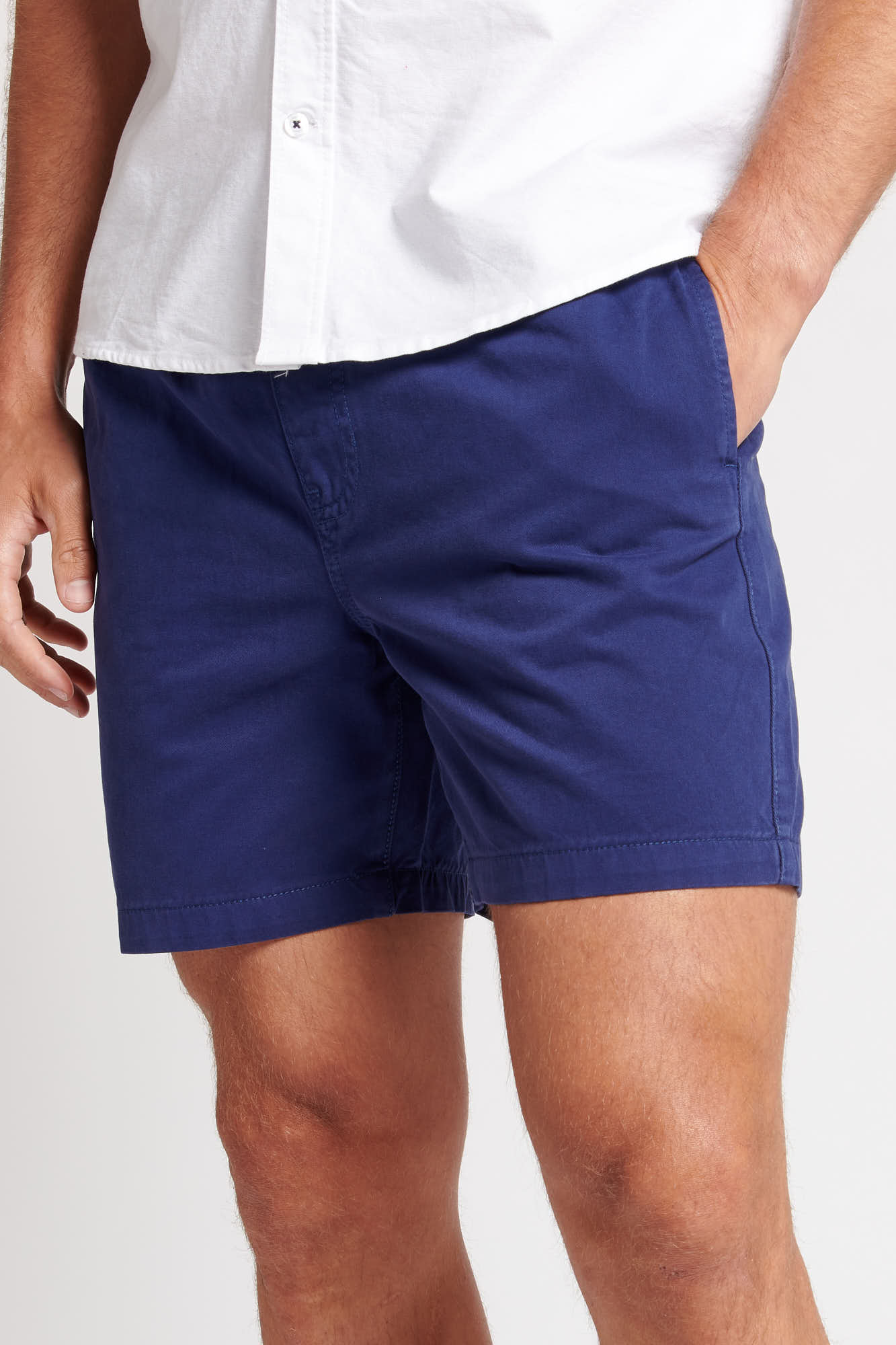 Mens Deck Shorts in Blue Print