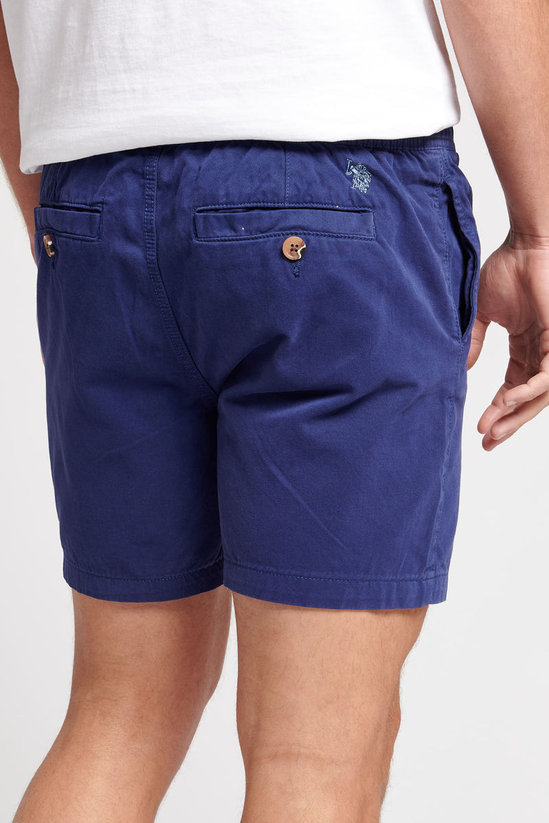 Mens Deck Shorts in Blue Print