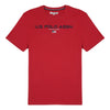 Mens Block Flag Graphic T-Shirt in Tango Red